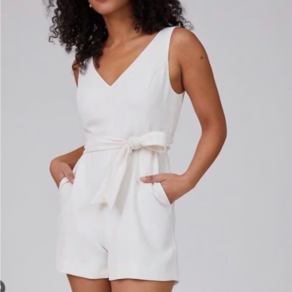 Wilfred Pants - Wilfred Womens Ecoulement White Wrap Romper - Size XS